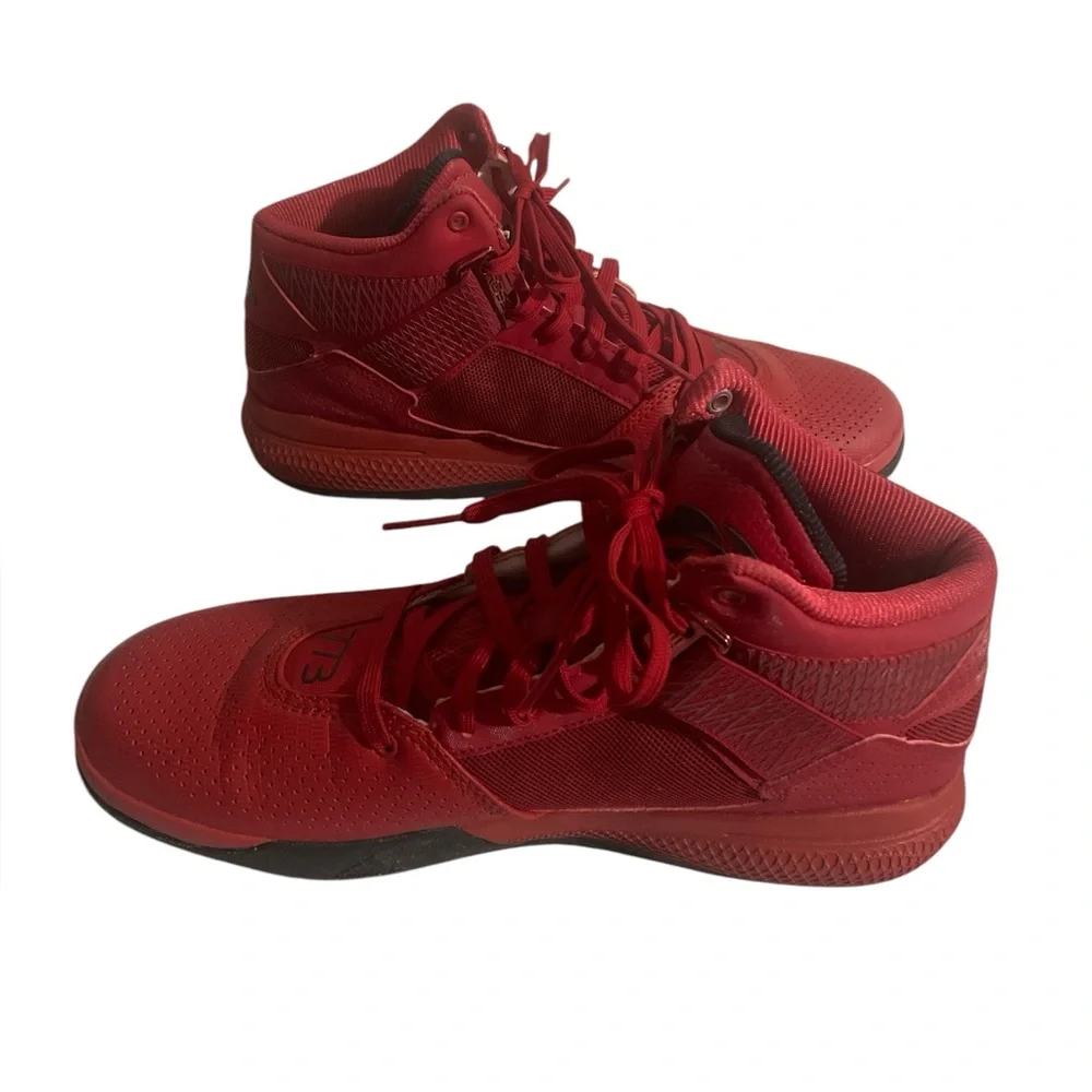 Adidas Red Sneakers with Black Details Women 8